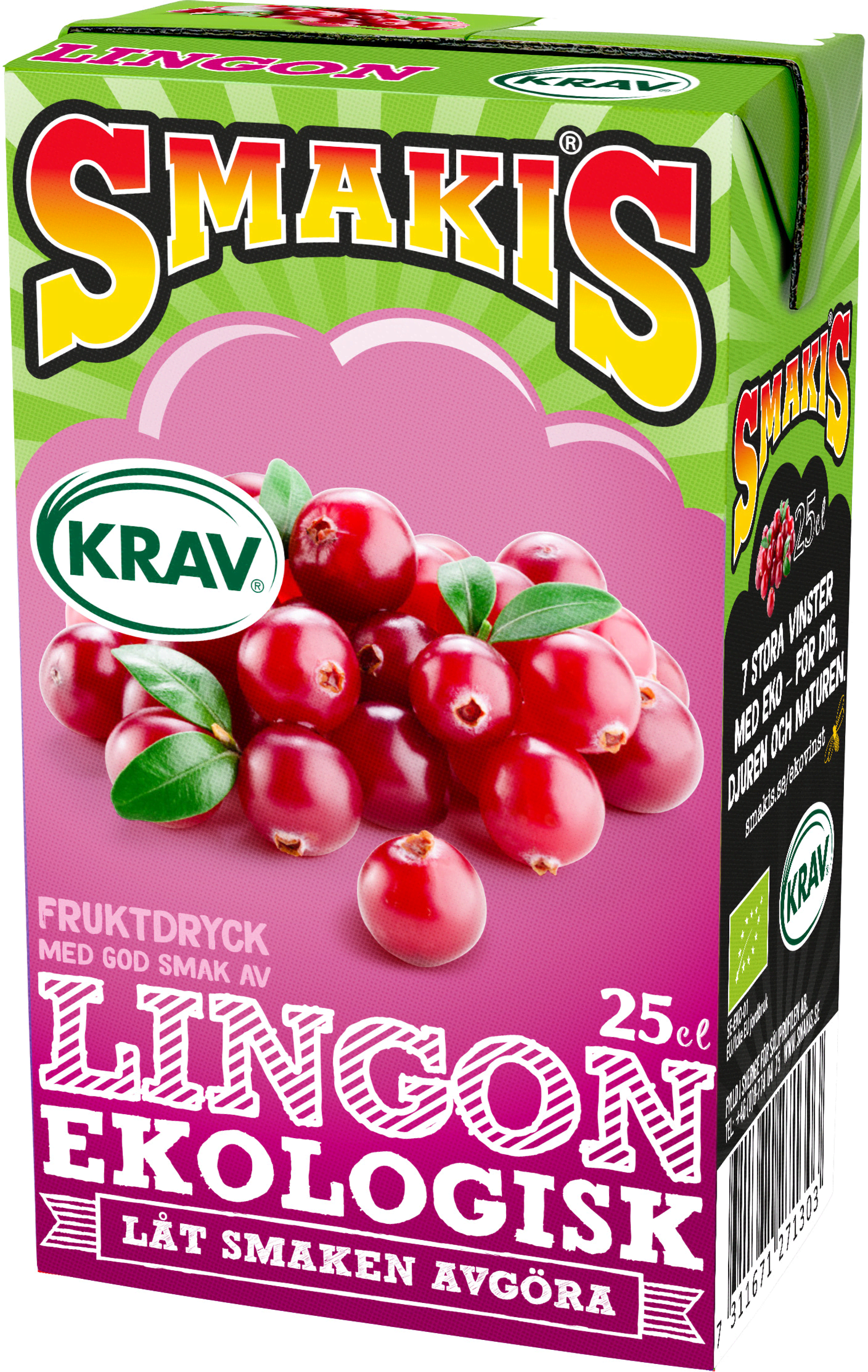 Fruktdryck Lingon Eko