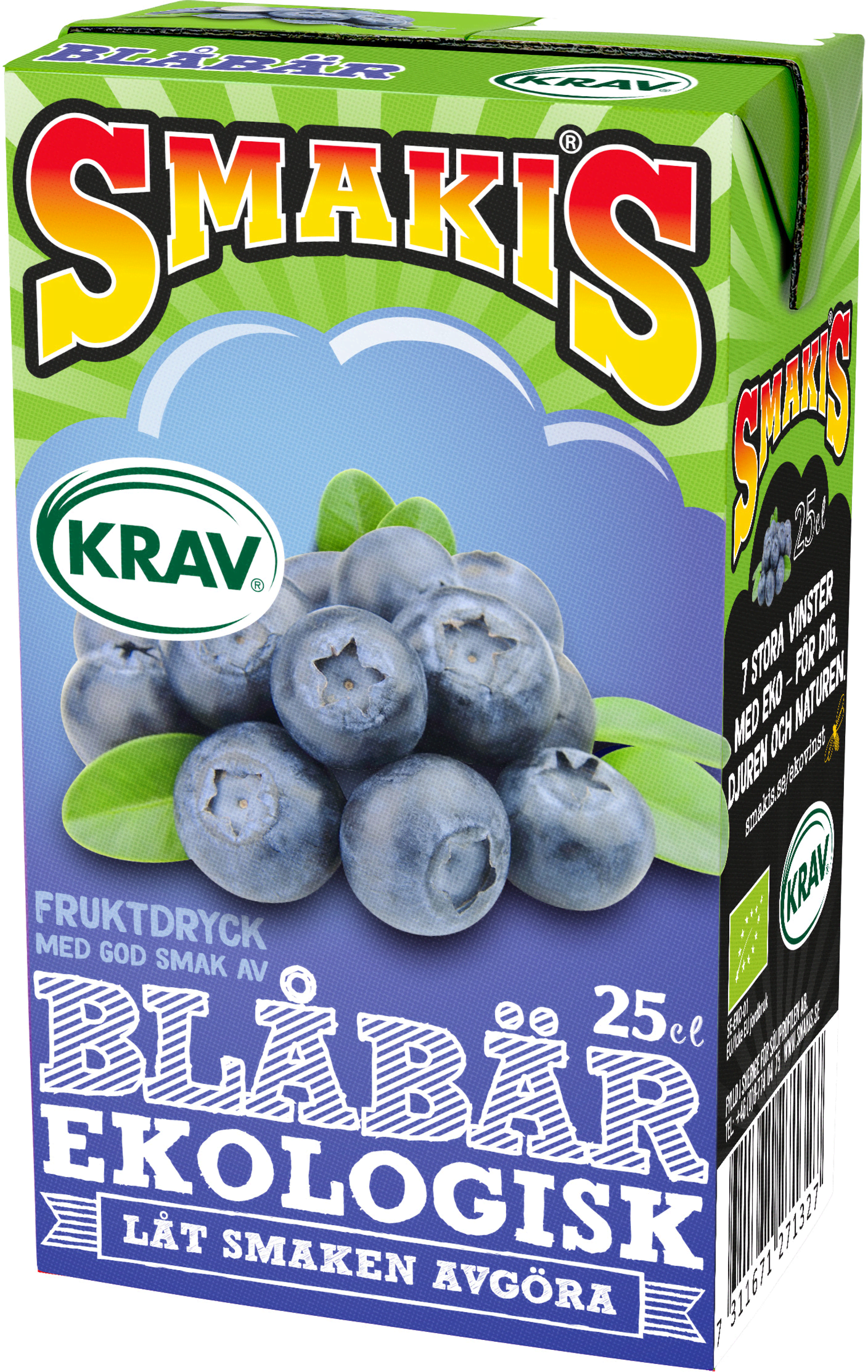 Fruktdryck Blåbär Eko
