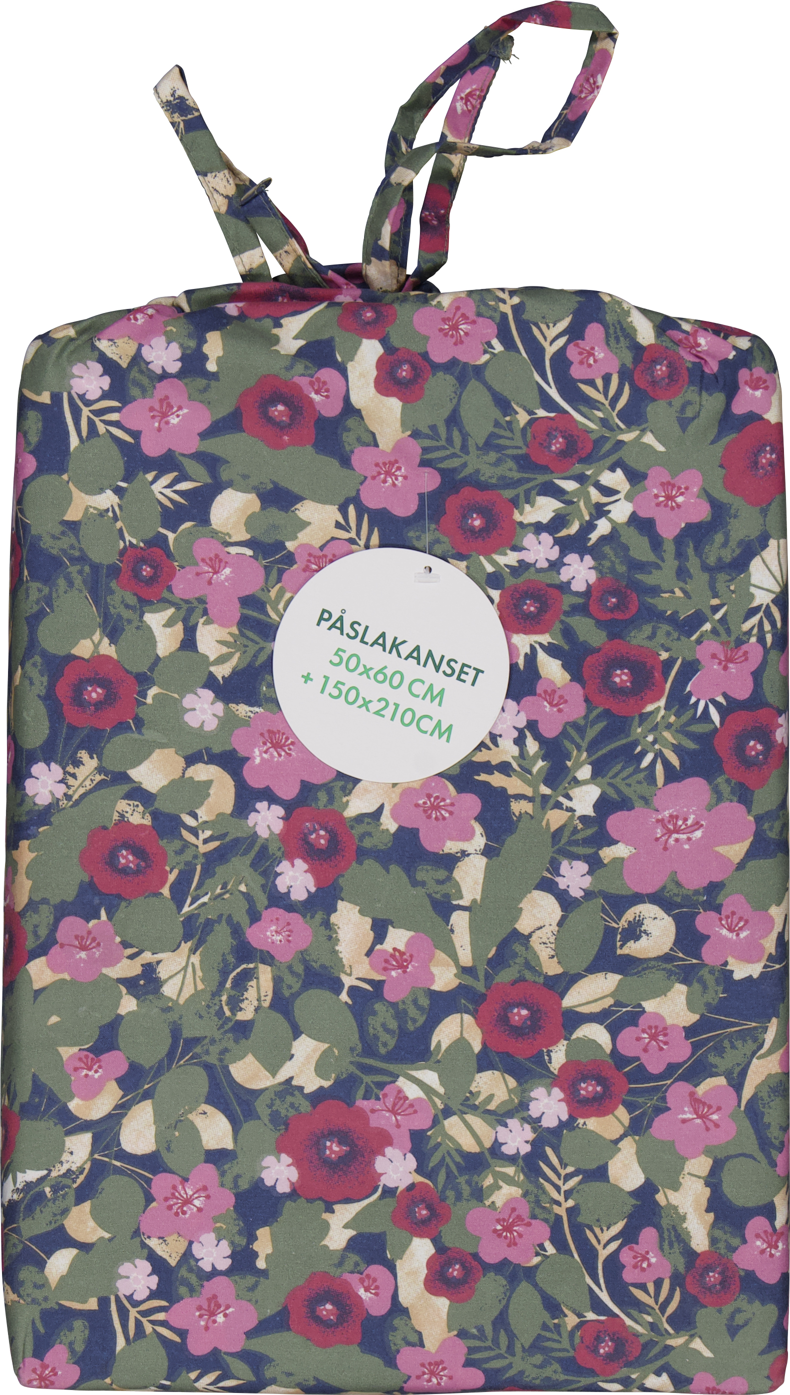 Bäddset Micro blomma 150x210+50x60cm