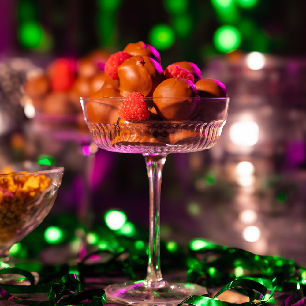 Chokladdoppade nöt- och nachotryfflar