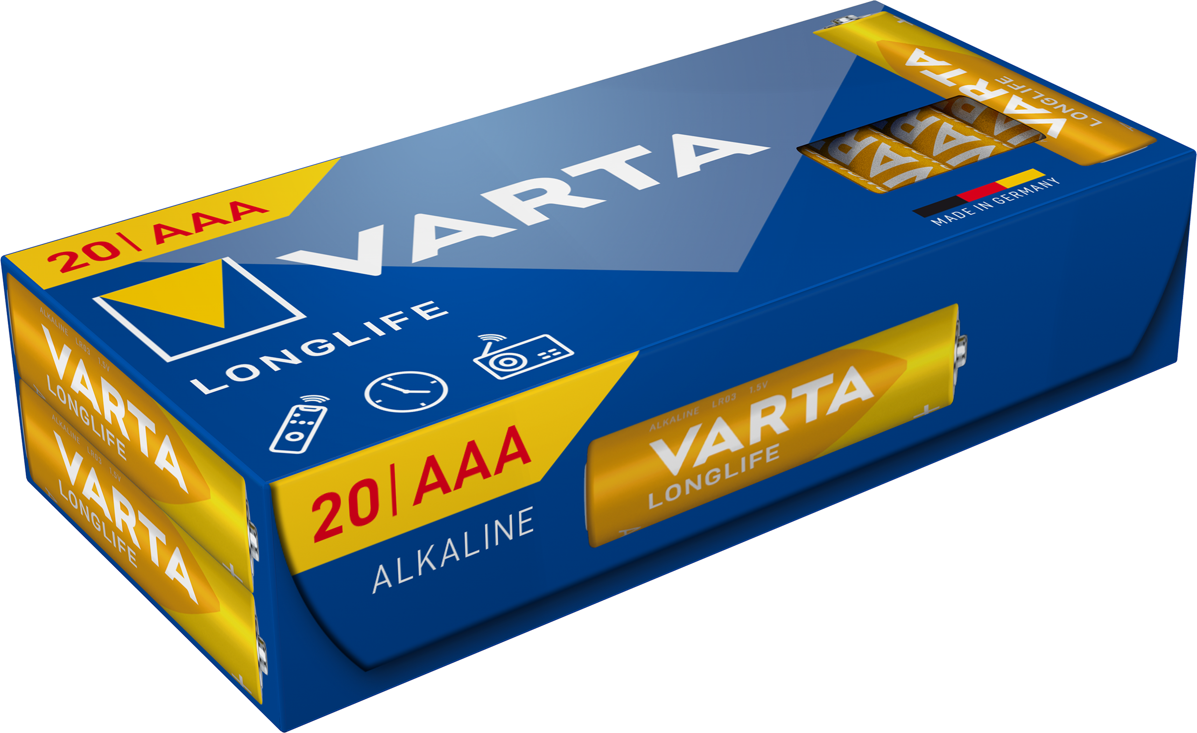 Batteri Longlife AAA 20-pack