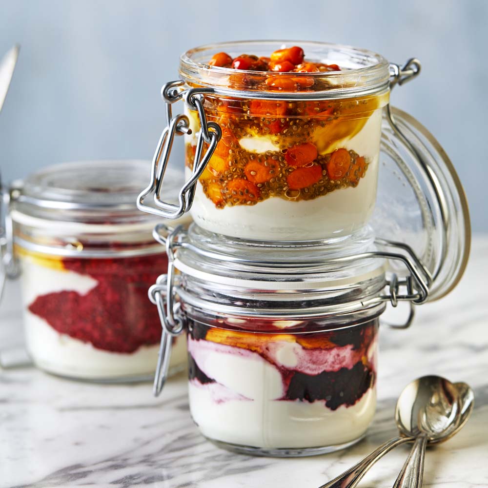 Bärtopping med chiafrön