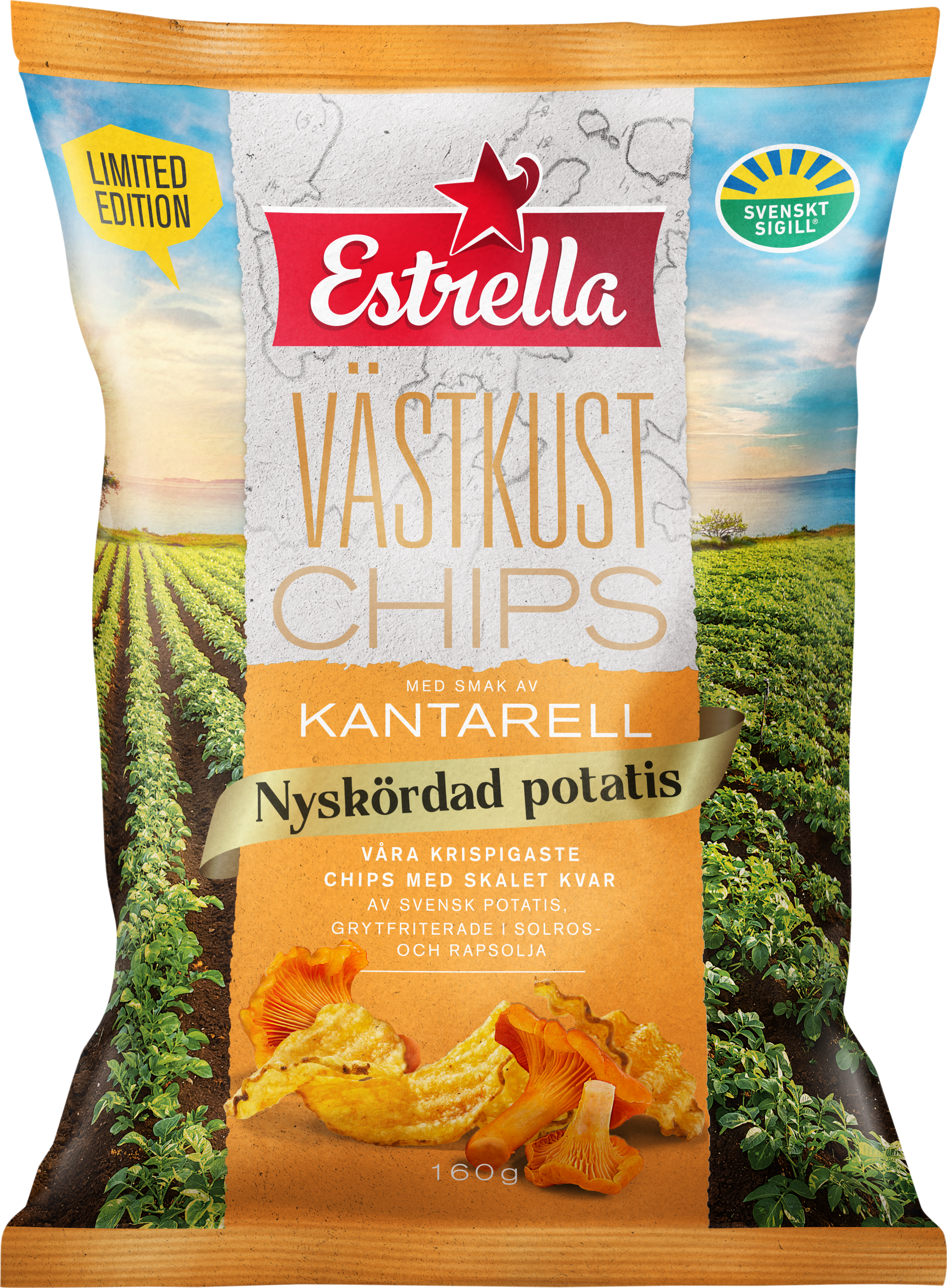 Västkustchips Kantarell