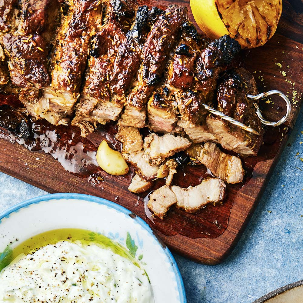 Hemlagade gyros på spett