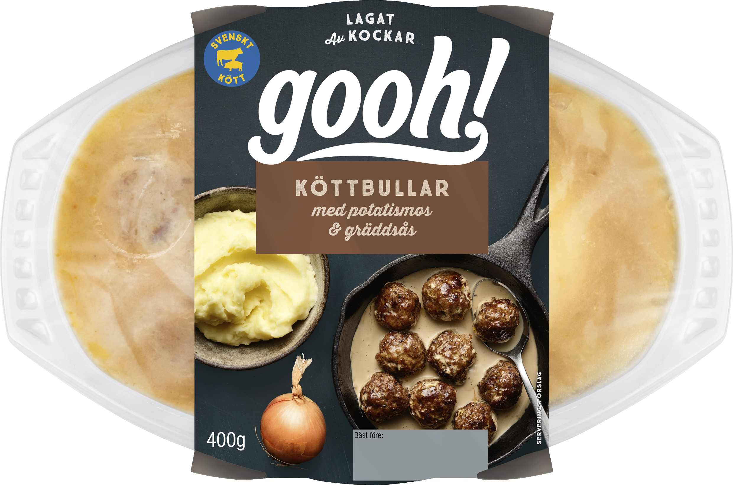 Köttbullar med potatismos & gräddsås