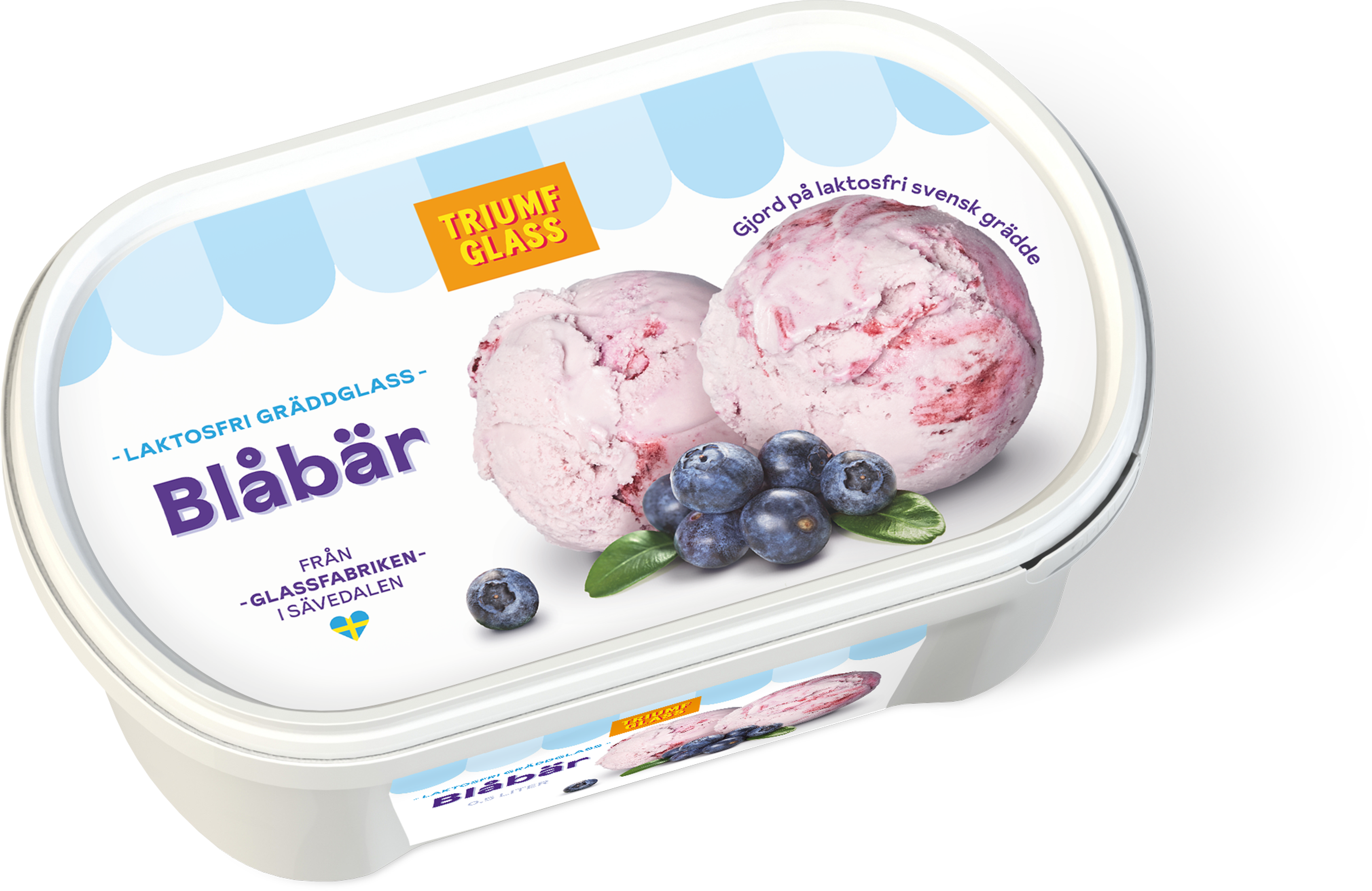 Laktosfri Gräddglass Blåbär