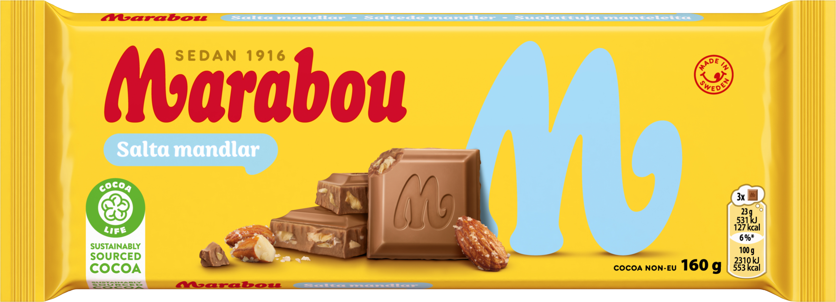 Mjölkchoklad Salta mandlar