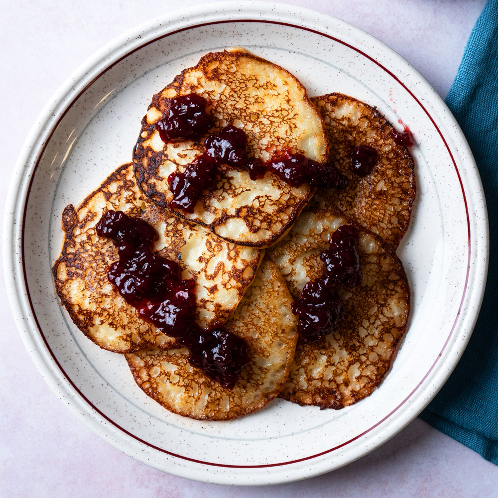 Farmors potatisplättar med lingonsylt