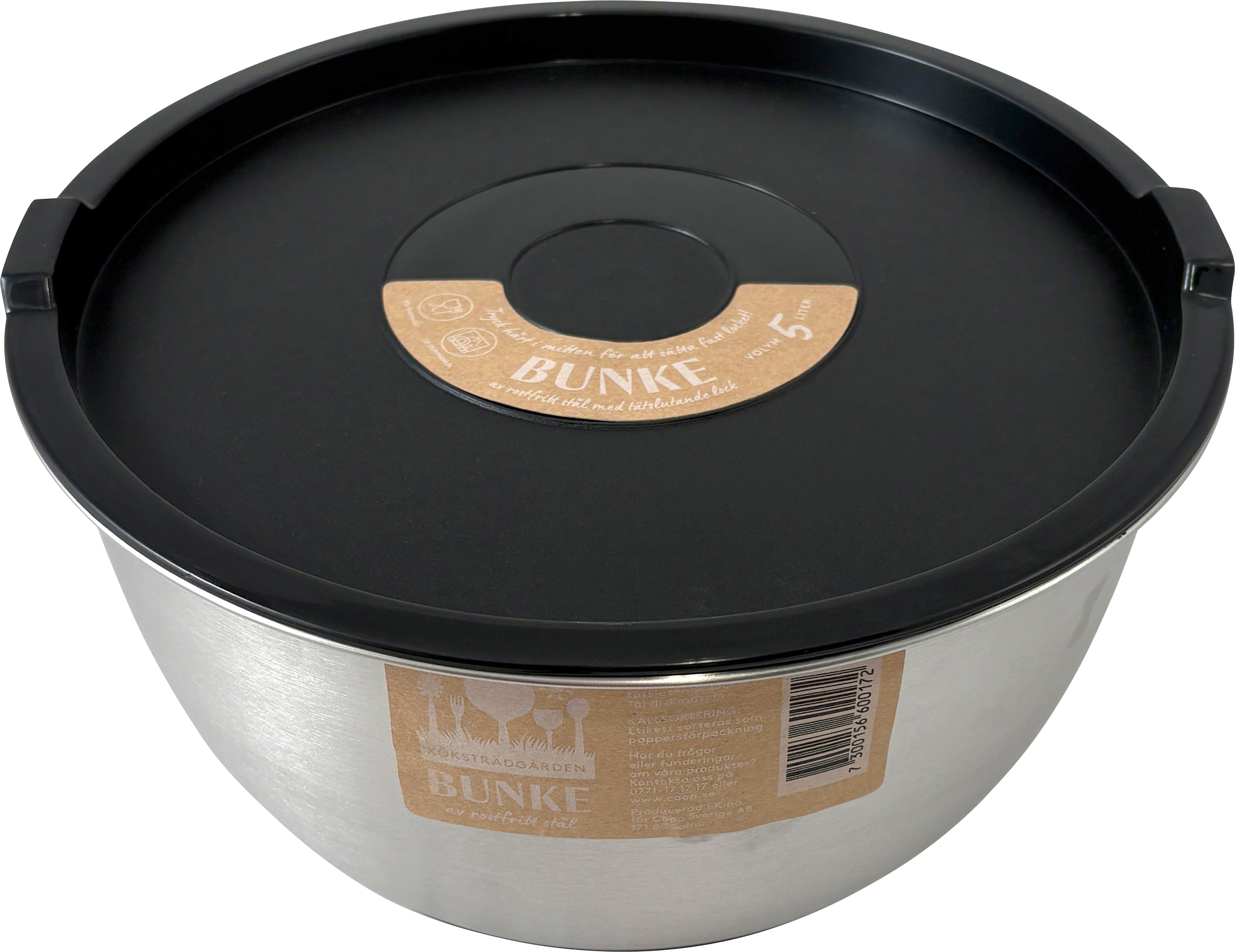 Bunke Rostfri 5 liter