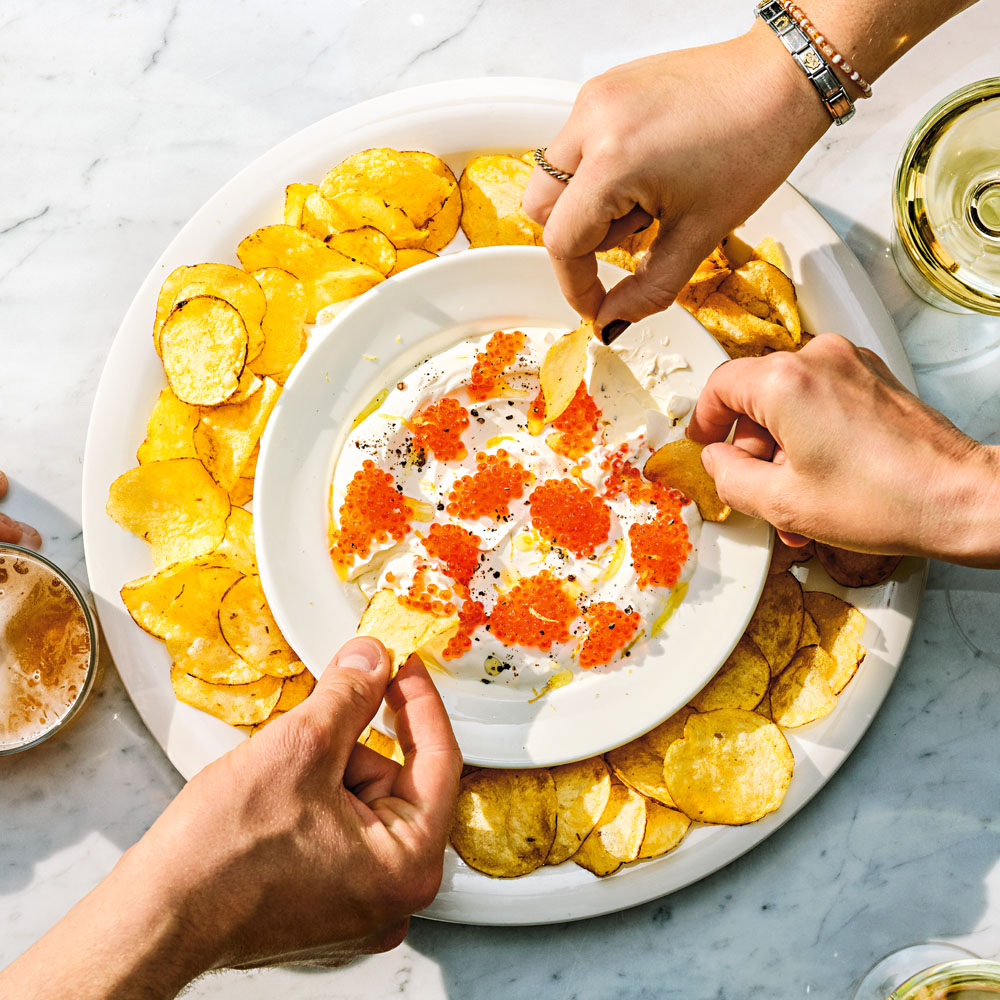 Citronsmetana med forellrom