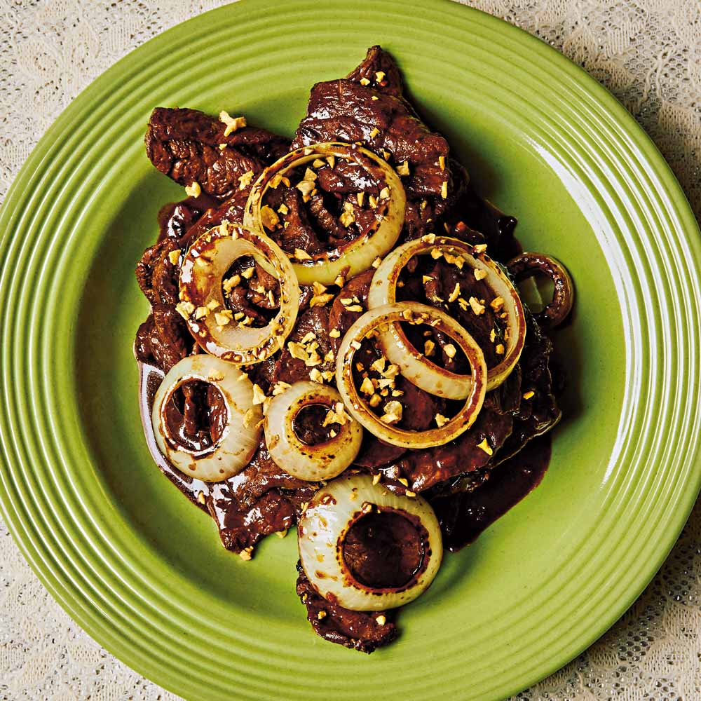 Bistek Tagalog - filippinsk biff med lök