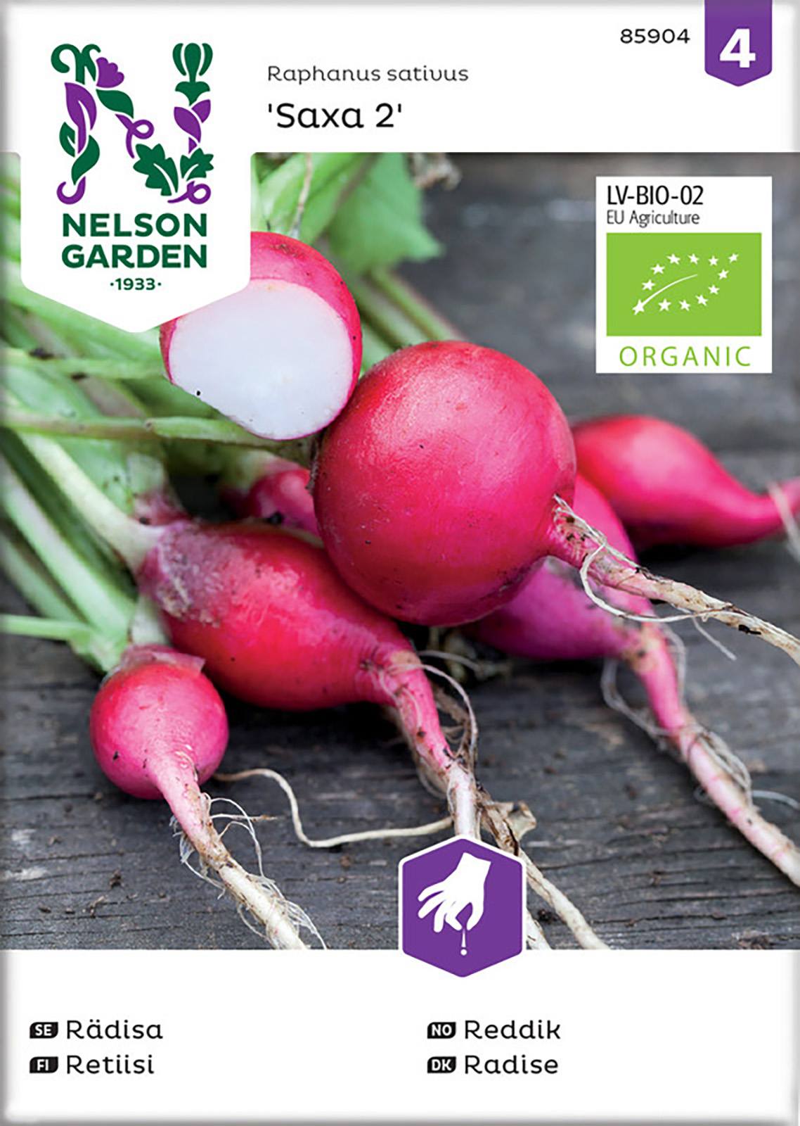 Rädisa Saxa 2 Rund Organic