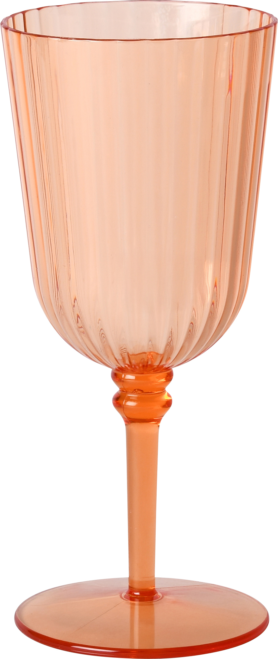 Vinglas Ribbat Orange