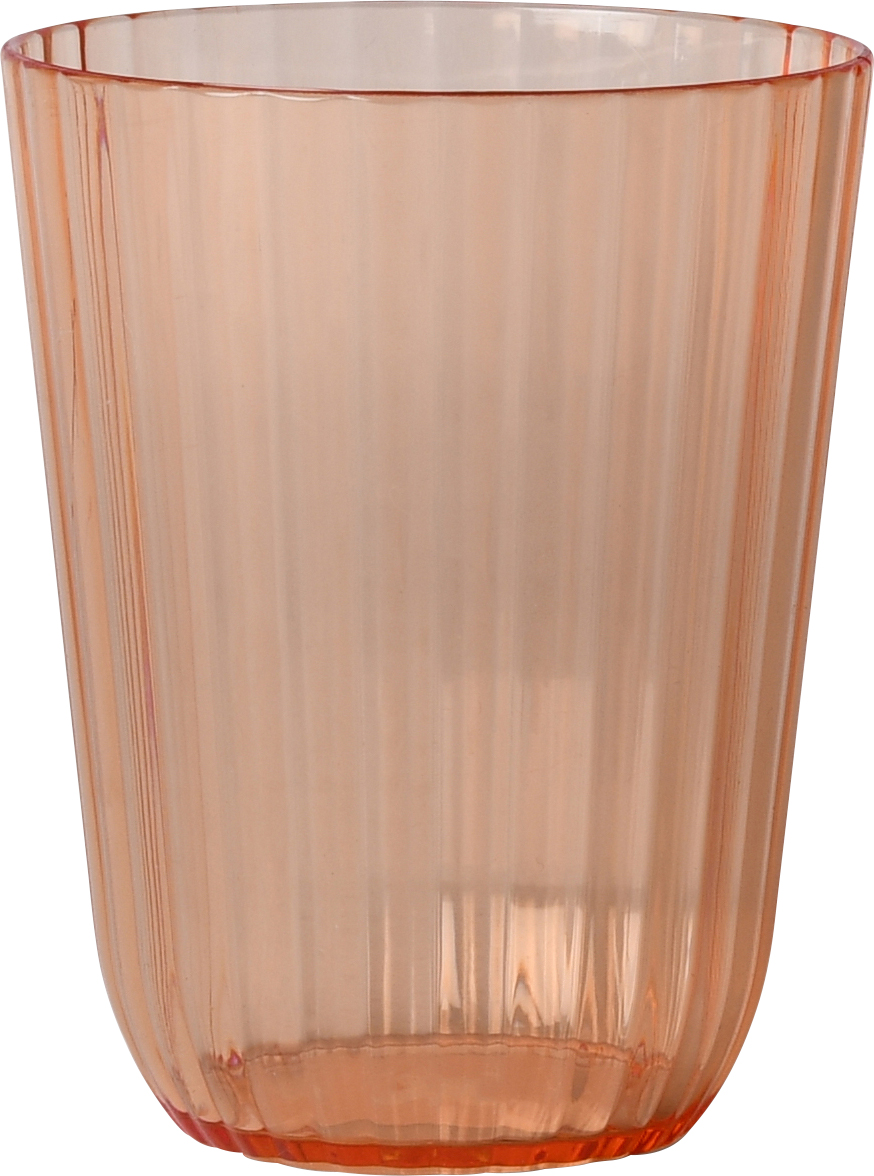 Dricksglas Ribbat Orange