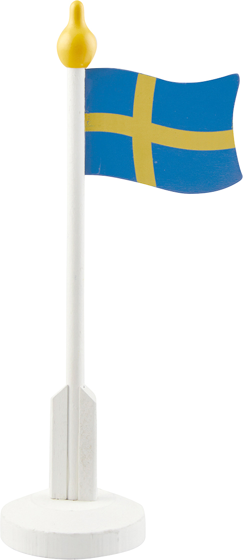 Träflagga Med Fot