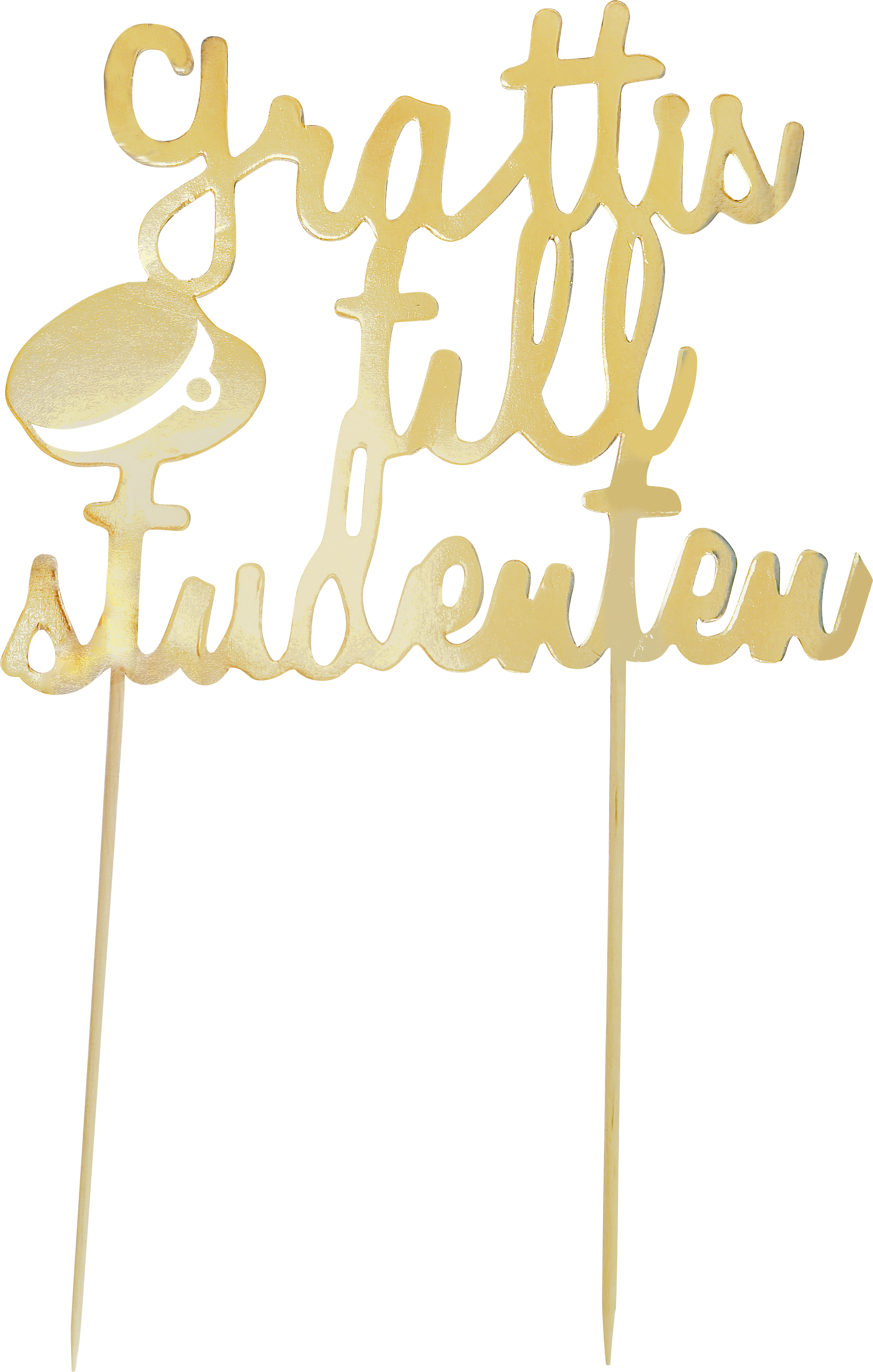 Tårtdekoration "Grattis Till Studenten"