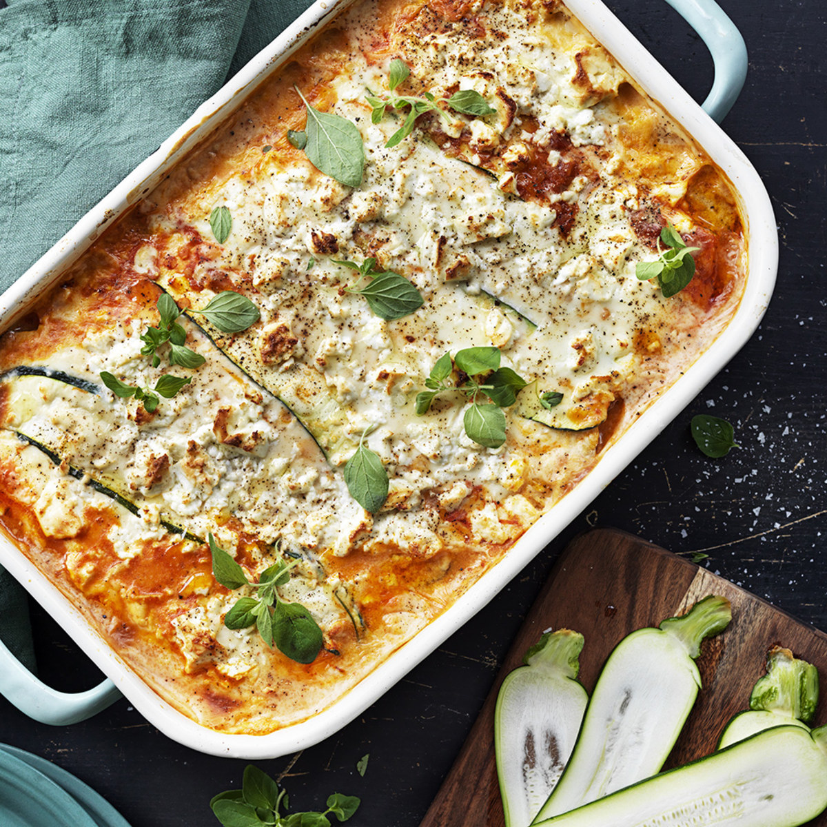 vegetarisk lasagne med zucchini vegetarisk lasagne med zucchini
