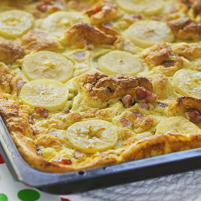 fläskpannkaka med äpple fläskpannkaka med äpple