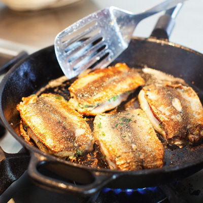Stekt inlagd strömming senap