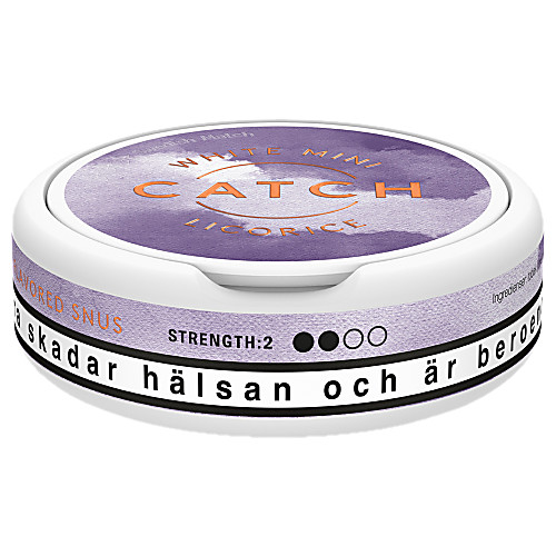 Vy över Catch Licorice Mini White 8.4 g Catch