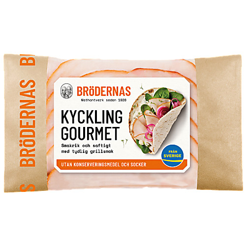 Vy över Kycklingfile Gourmetgrillad 100g BRÖDERNAS