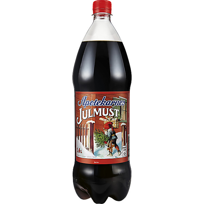 Flaska med julmust från Apotekarnes