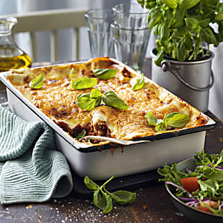 Öppen lasagne med spenat och paprikasås | Recept - Coop