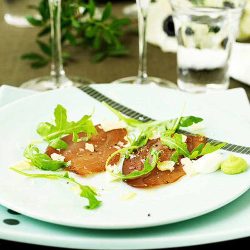 Tonfiskcarpaccio med wasabi
