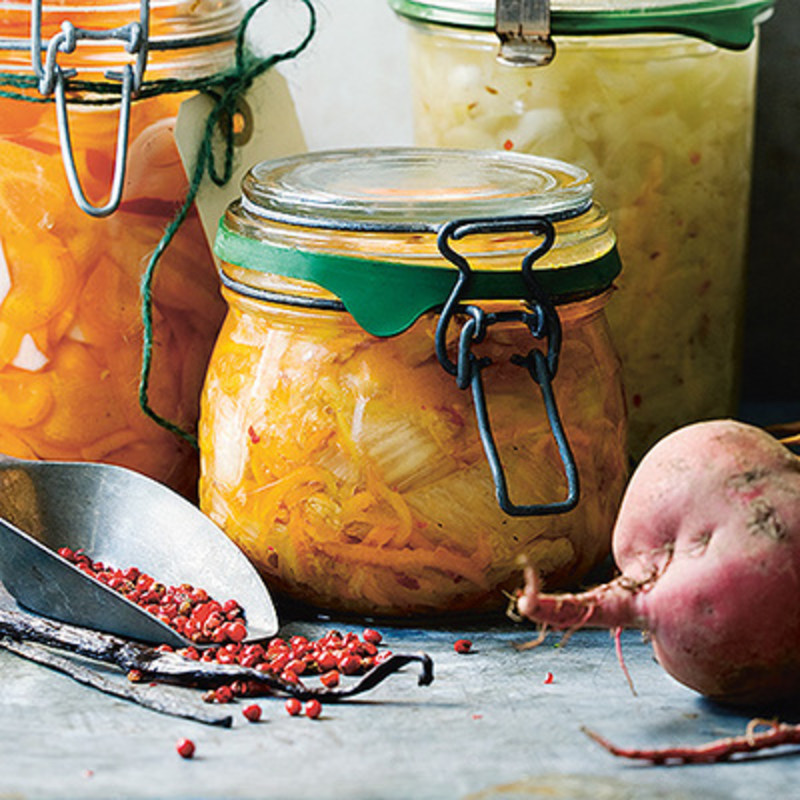 Kimchi med ingefära och sambal