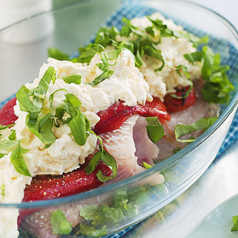 Sej med grillad paprika och parmesan Recept Coop