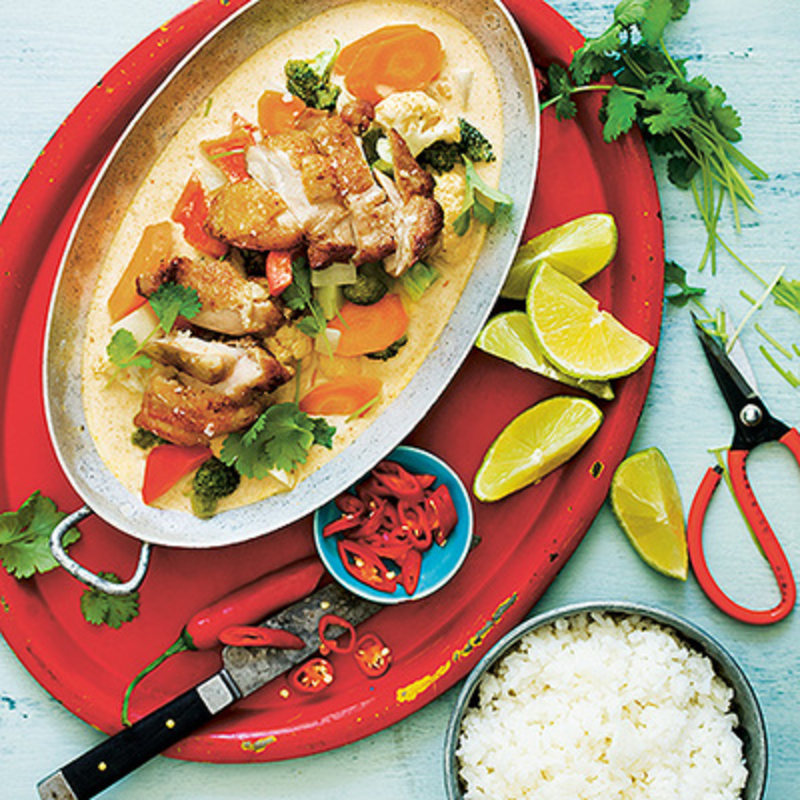 Kyckling i röd curry | Recept | Coop
