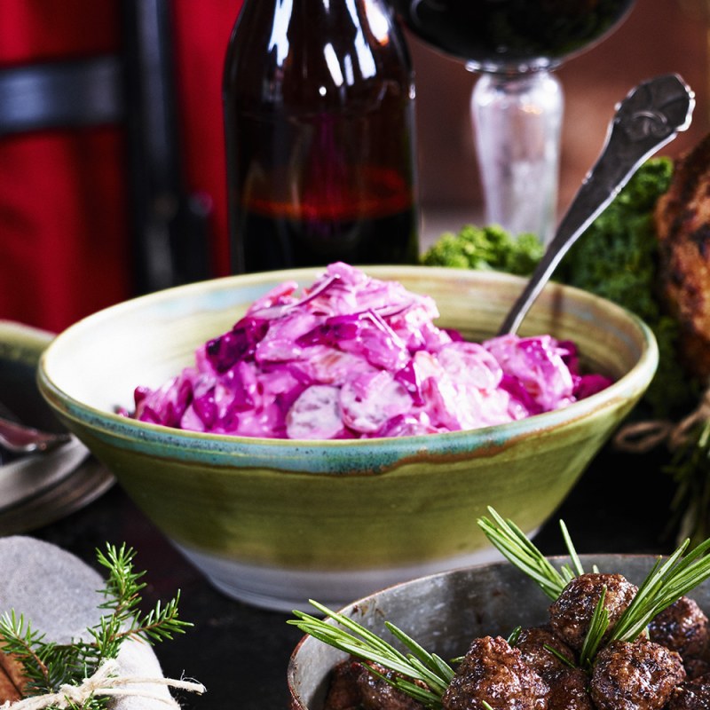 Krämig rödbetssallad till julbordet Recept Coop