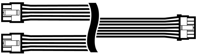 CORSAIR 12VHPWR (12+4) pin cable illustration