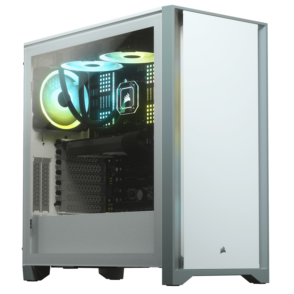 4000D Tempered Glass Mid-Tower ATX Case — White