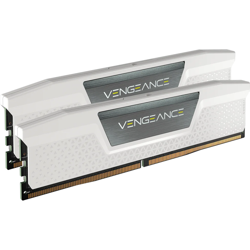 Vengeance 32GB (2x16GB) DDR5 DRAM Up To 6400MT/s CL32 Memory Kit — White