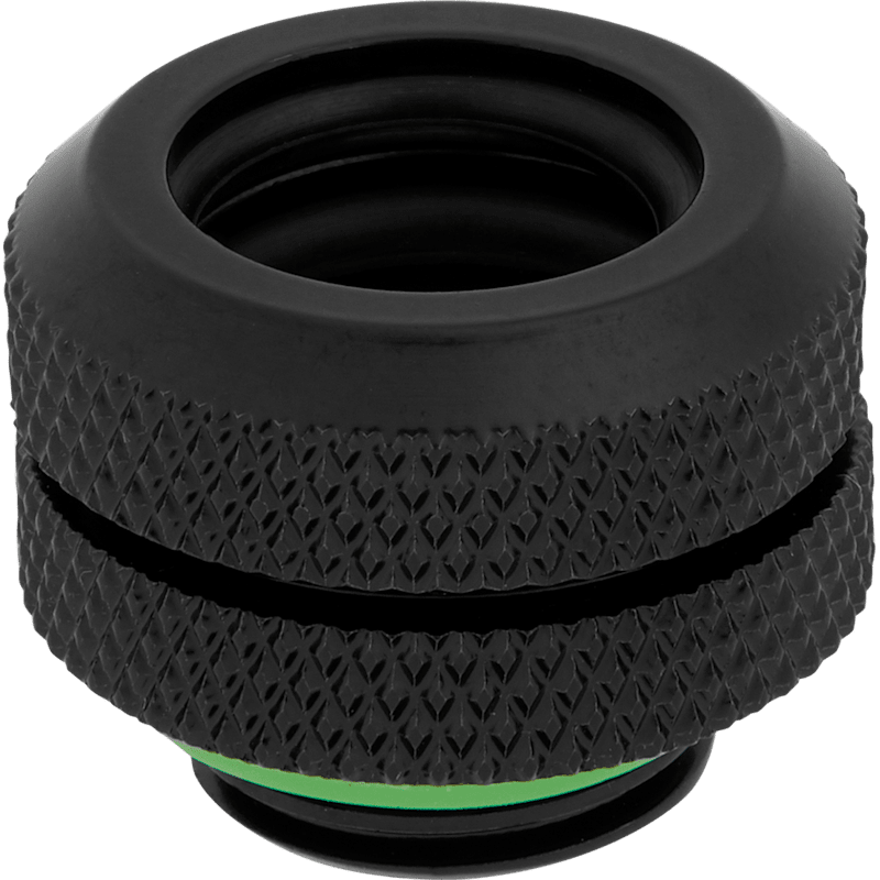 Hydro X Series XF Hardline 12mm OD Fitting Four Pack — Black