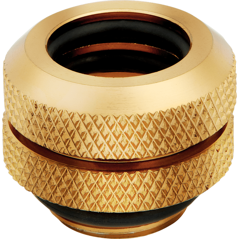 Hydro X Series XF Hardline 12mm OD Fitting Four Pack — Gold
