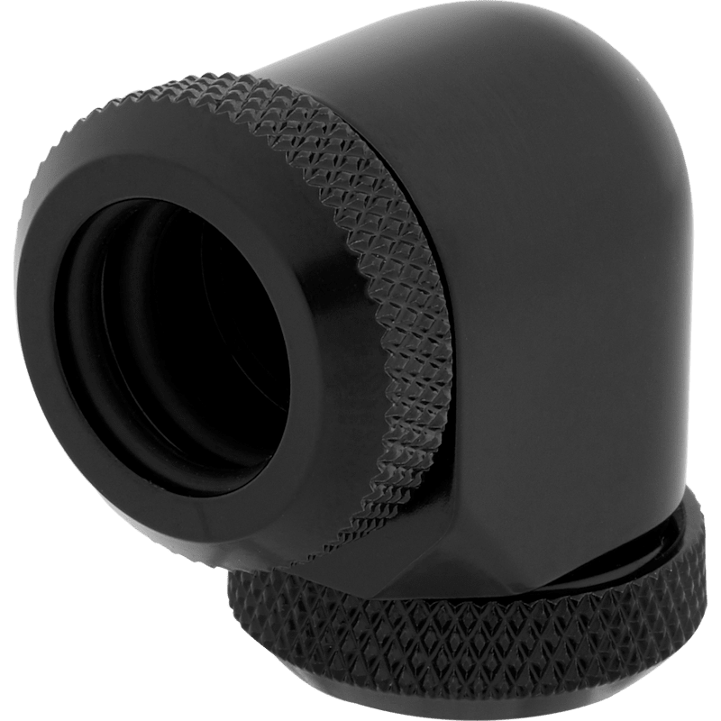 Hydro X Series XF Hardline 90° 12mm OD Fitting Twin Pack — Black
