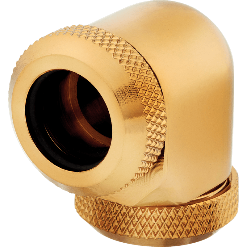 Hydro X Series XF Hardline 90° 12mm OD Fitting Twin Pack — Gold