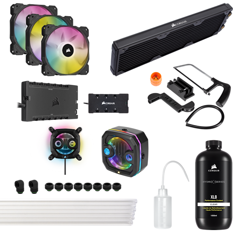 Hydro X Series iCUE XH303i RGB PRO Custom Cooling Kit - Black