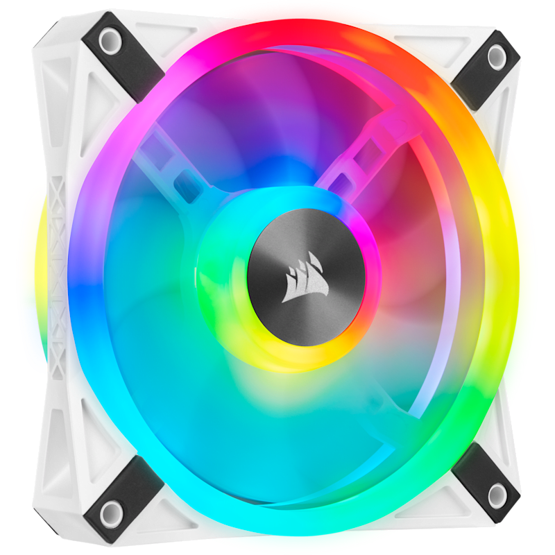 iCUE QL120 RGB 120mm PWM White Fan — Single Pack