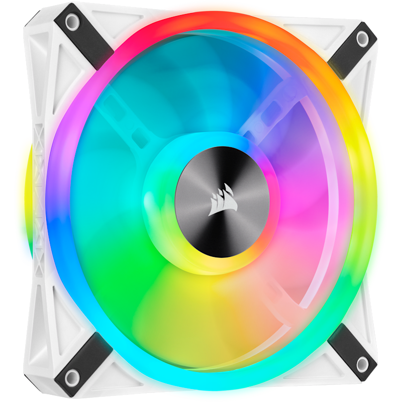 iCUE QL140 RGB 140mm PWM White Fan — Single Pack