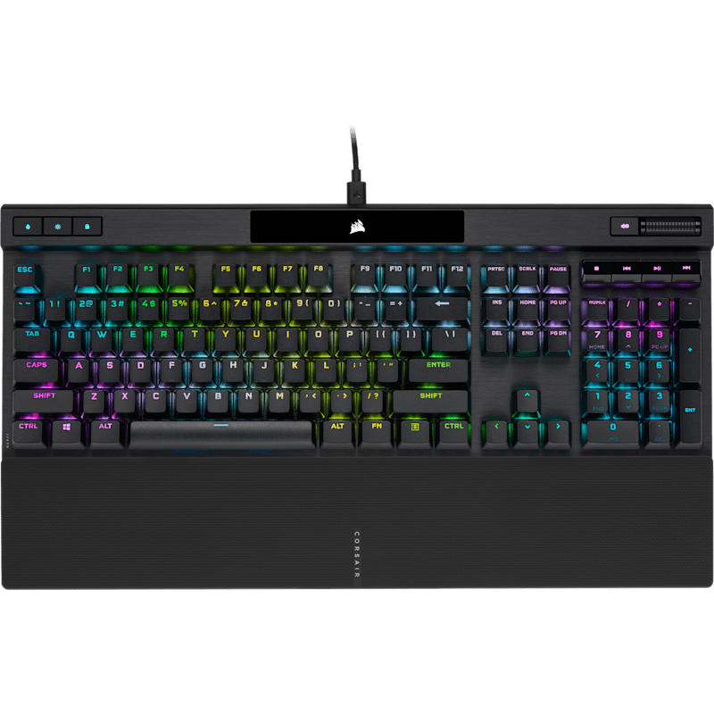 K70 RGB PRO Mechanical Gaming Keyboard with PBT Double SHOT PRO Keycaps — Cherry MX Red