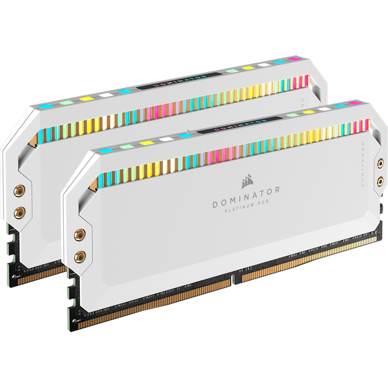 Dominator Platinum RGB 32GB (2x16GB) DDR5 DRAM Up To 6000MT/s CL36 Memory Kit — White