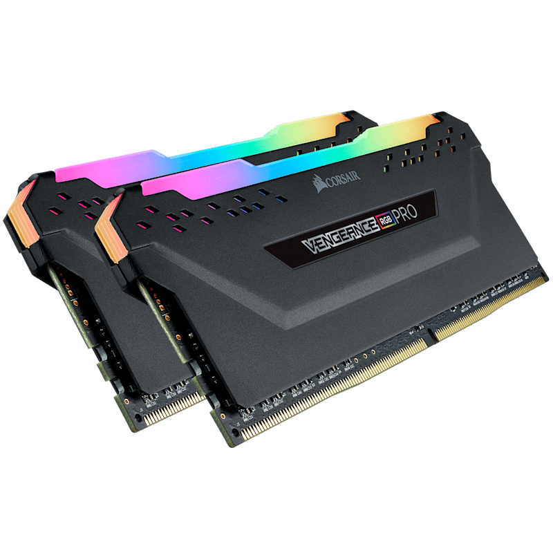 Vengeance RGB PRO 16GB (2 x 8GB) DDR4 DRAM Up To 3600MHz C18 Memory Kit — Black