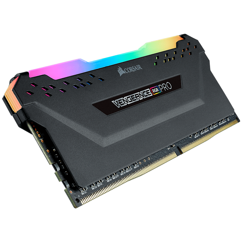 Vengeance RGB PRO 8GB (1 x 8GB) DDR4 DRAM Up To 3600MHz C18 Memory Kit — Black