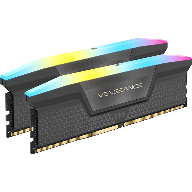 Vengeance RGB 64GB (2x32GB) DDR5 DRAM Up To 6000MT/s CL30 AMD EXPO & Intel XMP Memory Kit