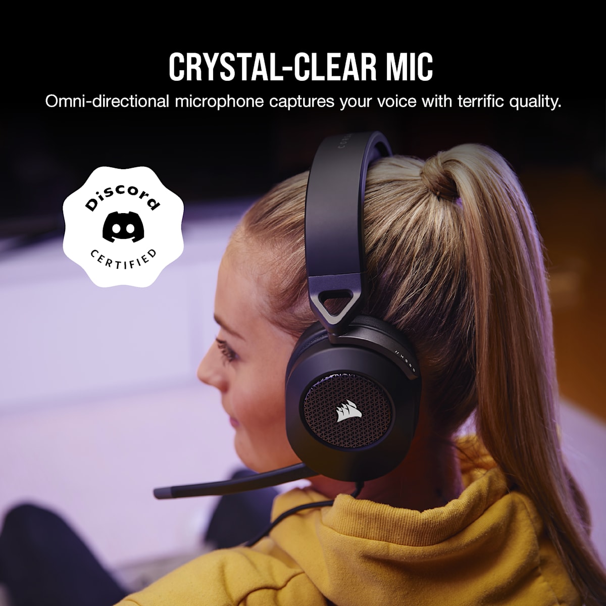 Corsair HS65 Surround Wired Gaming Headset, цвет: Карбоновый — фото 4