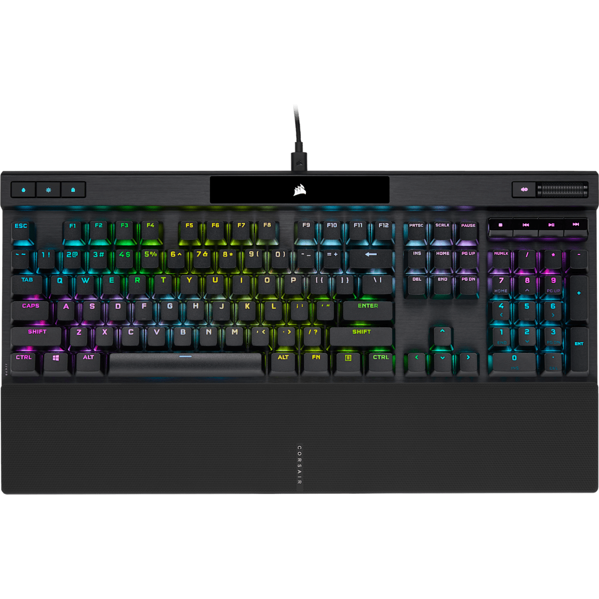 Corsair K70 Rgb Pro Mechanical Gaming Keyboard with Pbt Double Shot Pro Keycaps — Cherry MX Brown, цвет: Чёрный — фото 1