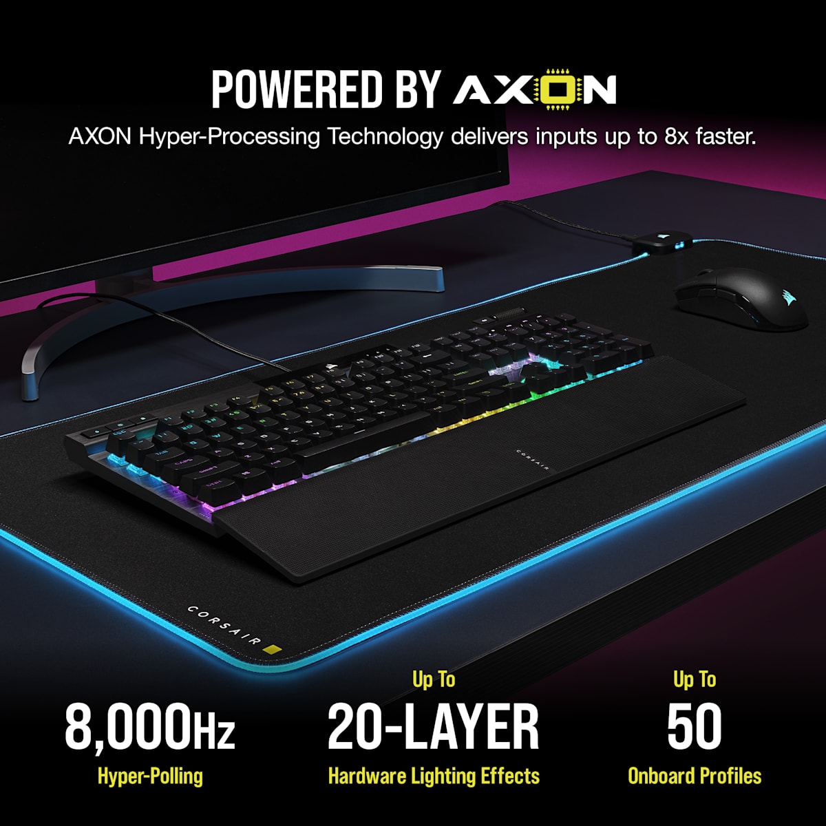 Corsair K70 Rgb Pro Mechanical Gaming Keyboard with Pbt Double Shot Pro Keycaps — Cherry MX Brown, цвет: Чёрный — фото 4